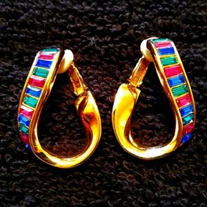 Salo Crystal Clip On Earrings